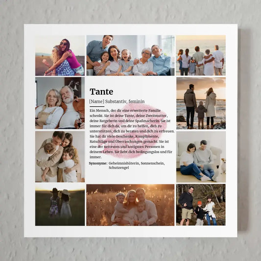 Tante Definition Magnetisches Wandbild für 10 Fotos