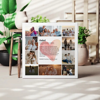 Fotoleinwand Onkel Definition für 6 Fotos Personalisiert