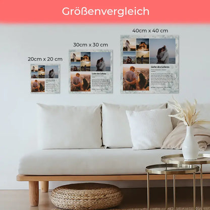 Definition Liebe des Lebens Magnetisches Fotoboard für 6 Fotos