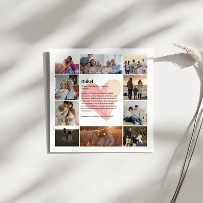 Definition Onkel Fotoboard Personalisiert für 6 Fotos