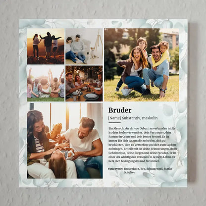 Definition Bruder Fotoboard Personalisiert für 6 Fotos