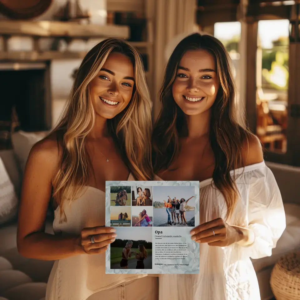 Definition Opa Personalisiertes Fotoboard mit 6 Fotos