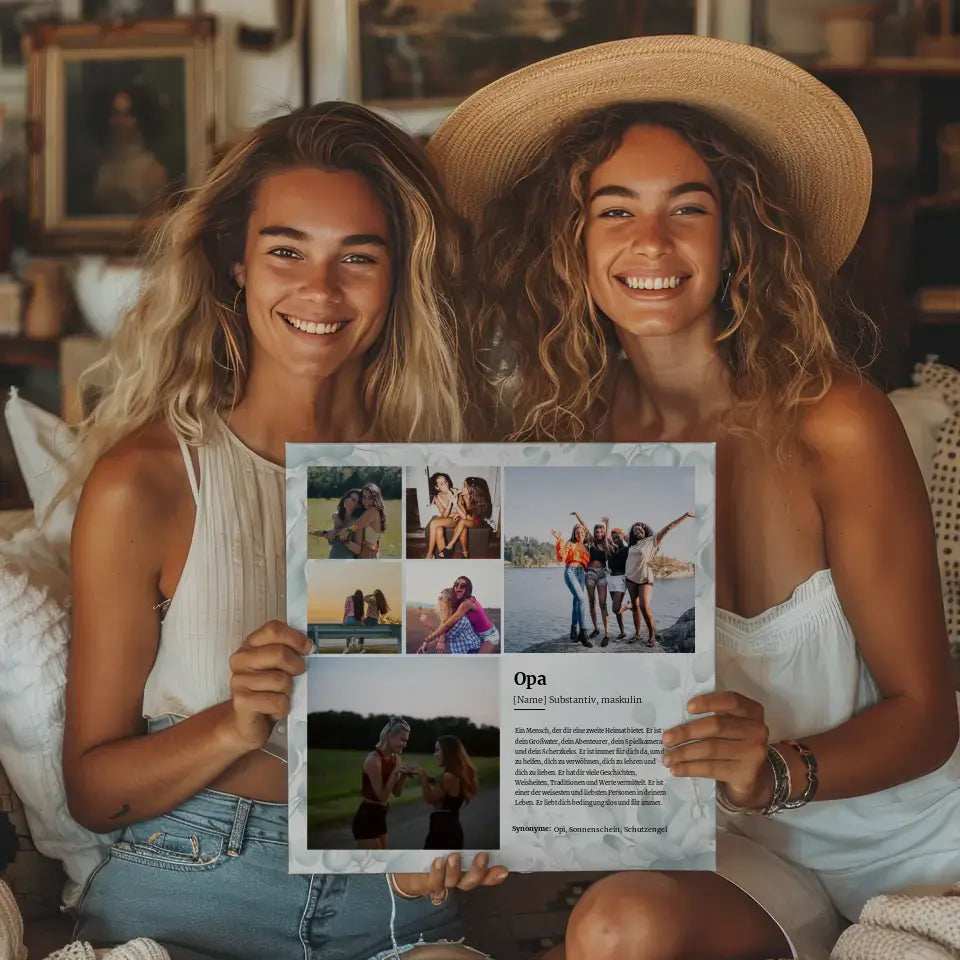 Definition Opa Personalisiertes Fotoboard mit 6 Fotos