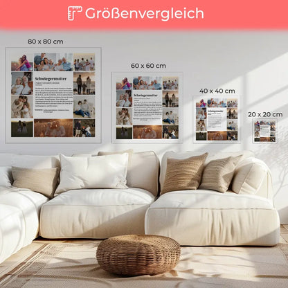 Foto Leinwand Definition Schwiegermutter mit 10 Fotos Personalisiert