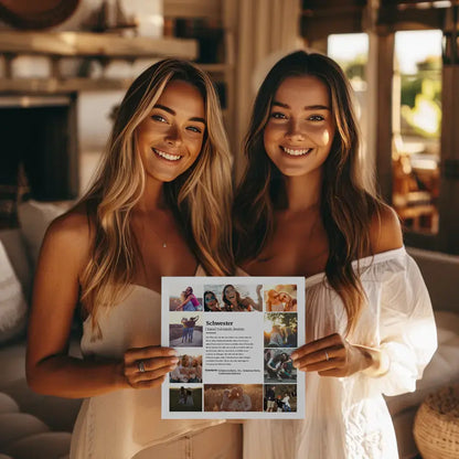 Individuelles Fotoboard Definition Schwester 10 Fotos Perfektes Geschenk