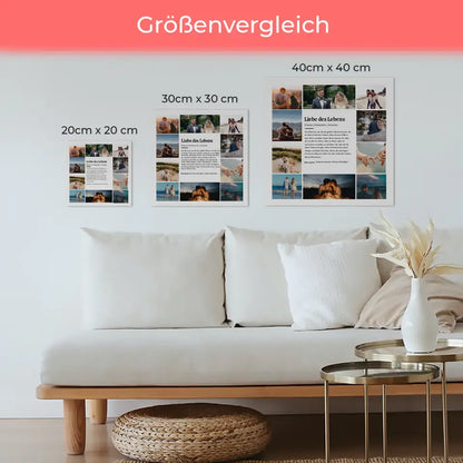 Fotoboard Magnet Halterung Definition Liebe des Lebens mit 10 Fotos