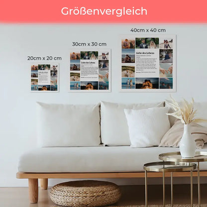 Fotoboard Magnet Halterung Definition Liebe des Lebens mit 10 Fotos