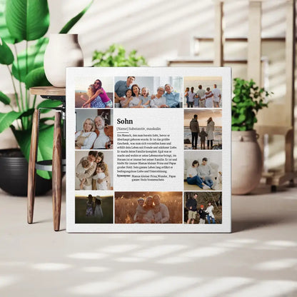 Foto Leinwand Definition Sohn mit 10 Fotos