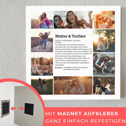 Fotoboard Personalisiert Definition Mutter & Tochter Muttertag