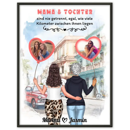 Mama Poster Muttertag Mama und Tochter sind nie getrennt und Fotos