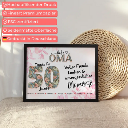 Oma Geschenk für 50 Geburtstag