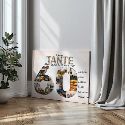 Geschenk zum 60 Geburtstag für Tante Geschenkidee mit Fotos