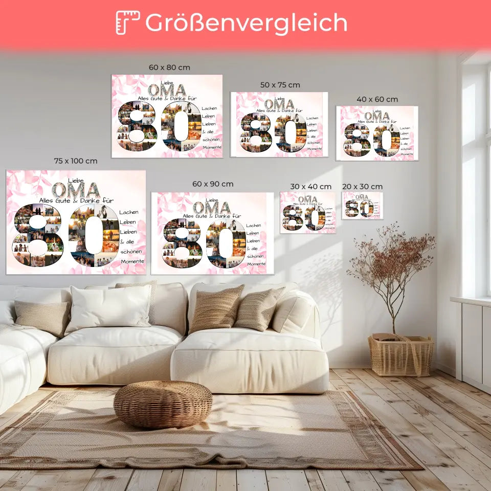 Geschenk zum 80 Geburtstag für Oma Schöne Momente