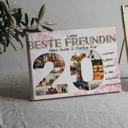 Beste Freundin Geschenk zum 20 Geburtstag Schöne Momente