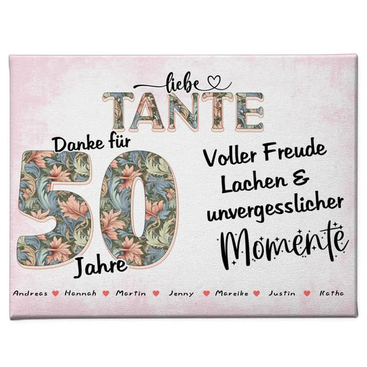 Tante 60 Geburtstag Geschenk Personalisiert Fotocollage mit Namen