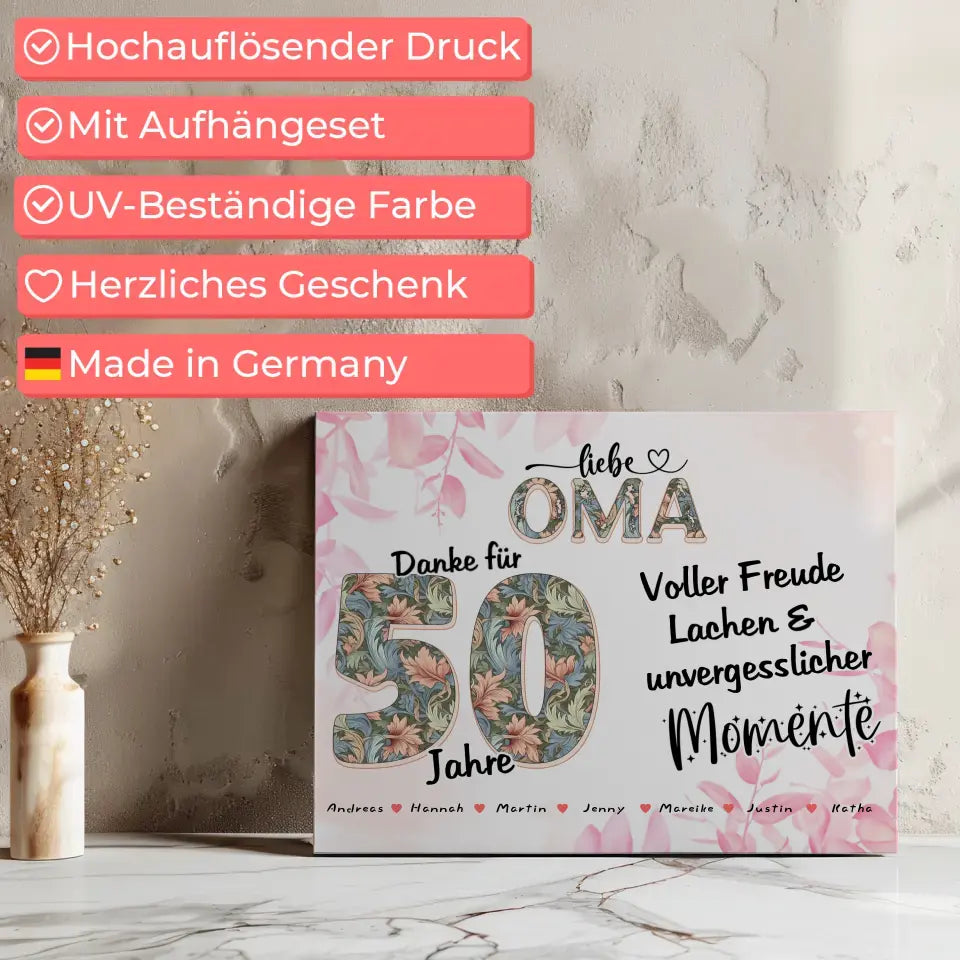 Oma Geschenk für 50 Geburtstag