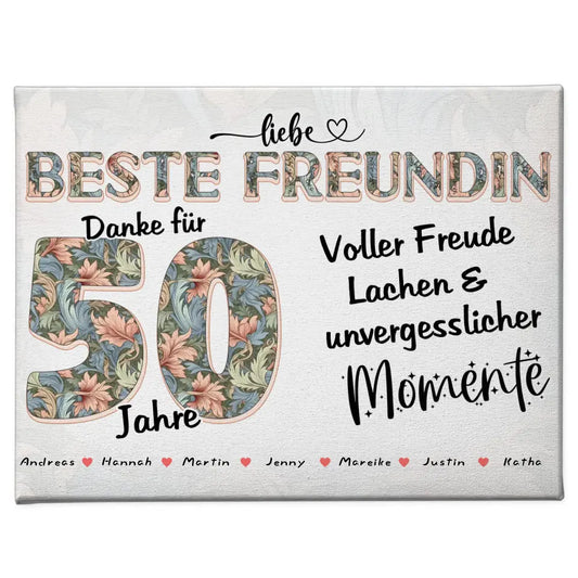 Beste Freundin 40 Geburtstag Geschenk Personalisiert Fotocollage 1