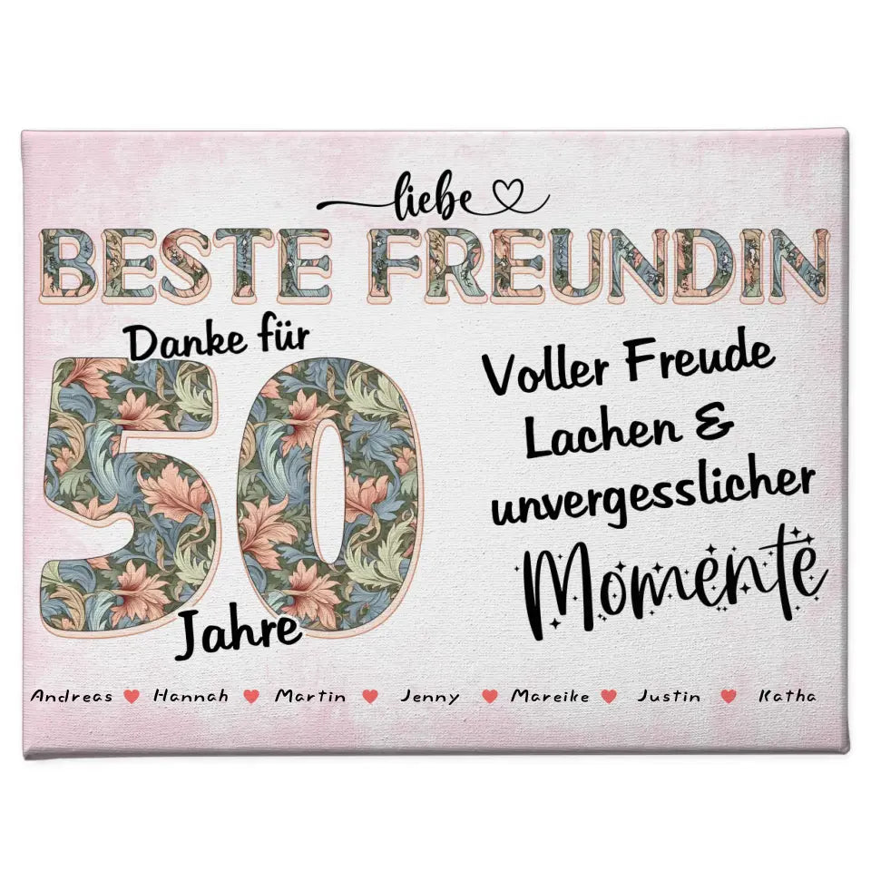 Beste Freundin Geschenk für 50 Geburtstag