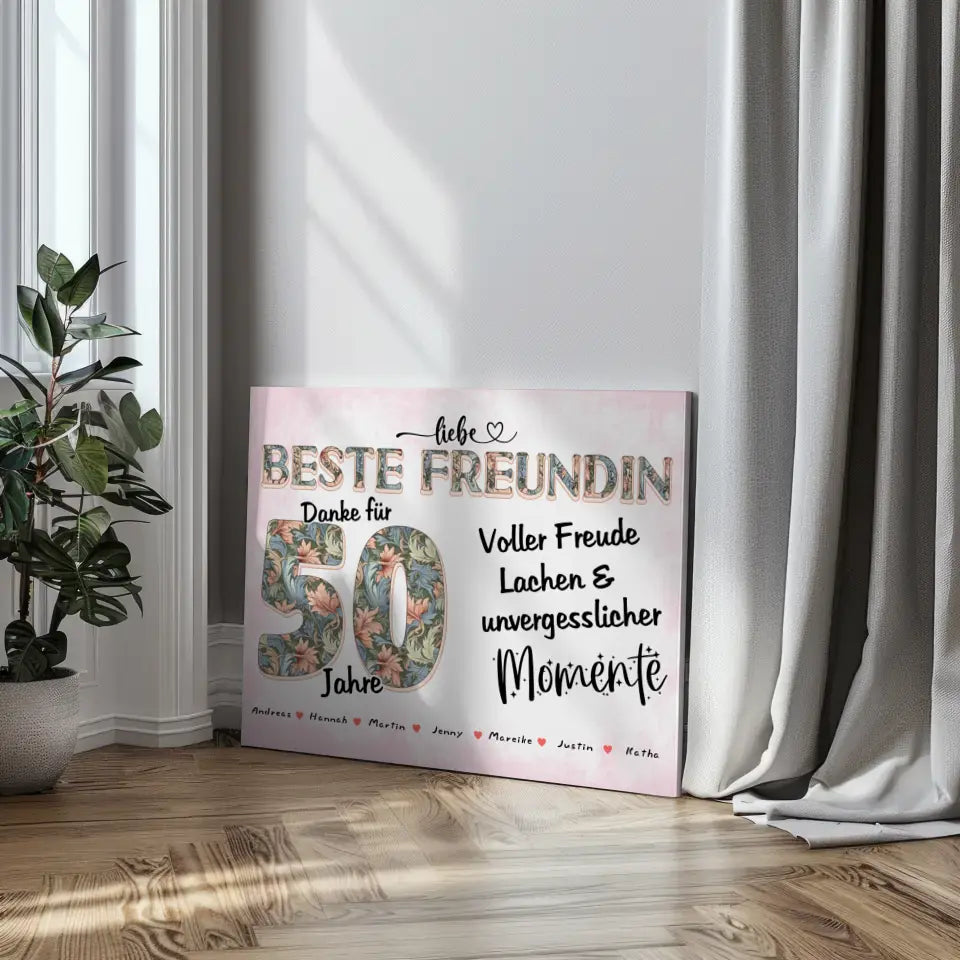 Beste Freundin Geschenk für 50 Geburtstag