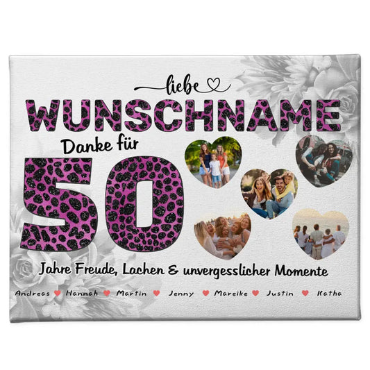 Personalisierte Oma Poster 50 Geburstag Herzliches Geschenk