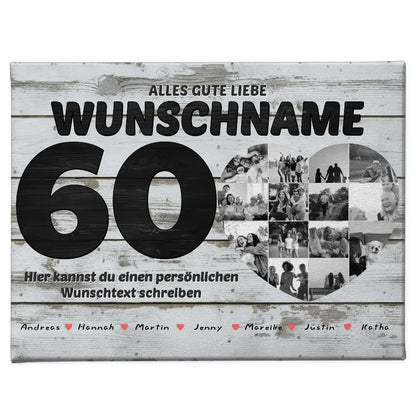 Poster mit Wunschname60 Geburstag personalisiert Alles Gute Mit Namen