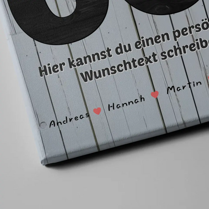 Personalisierte Herzen Poster 60 Geburstag für Mama Wunschtext