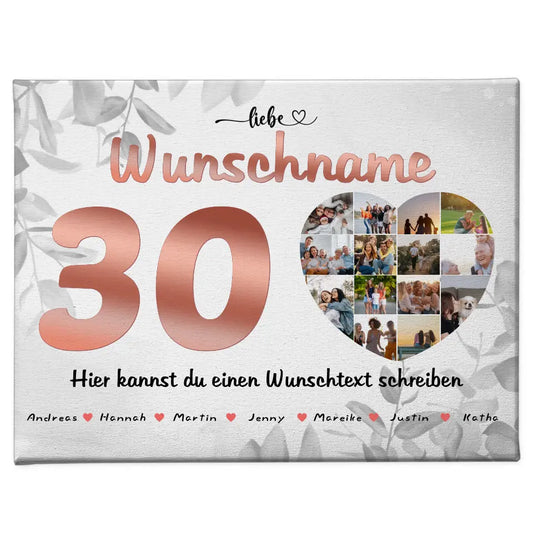 Personalisierte Tante Poster 30 Geburstag Geschenkidee Fotocollage 1