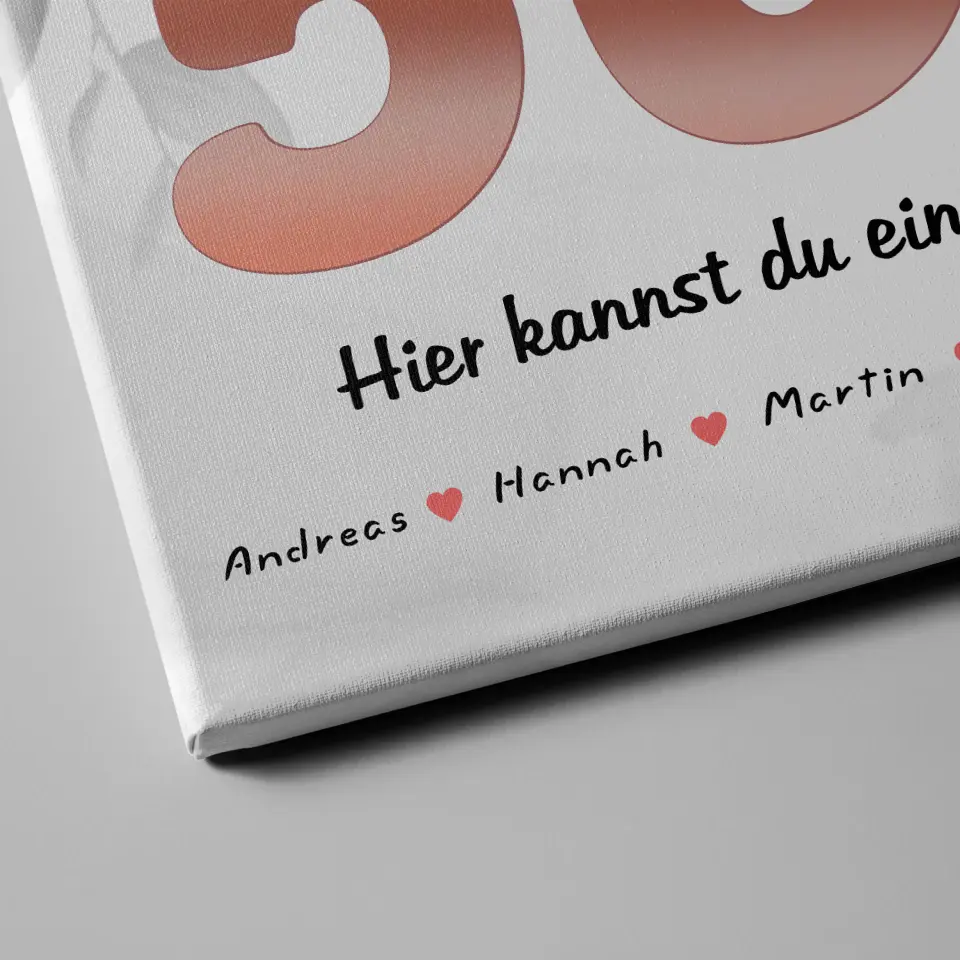 Personalisierte Mama Poster 50 Geburstag mit Wunschtext Fotocollage