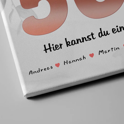 Personalisierte Mama Poster 50 Geburstag mit Wunschtext Fotocollage