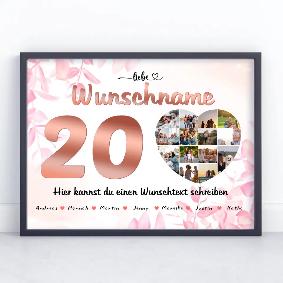 geburtstagsposter fur schwester 20 geburstag bis zu 15 namen 3