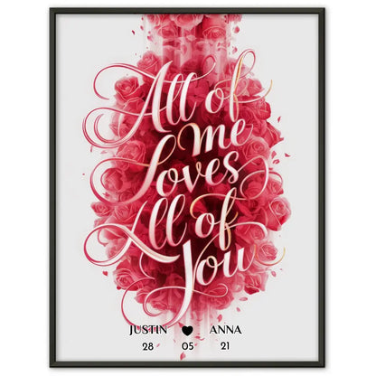 Personalisiertes Poster für Paare All Of Me Loves All Of You