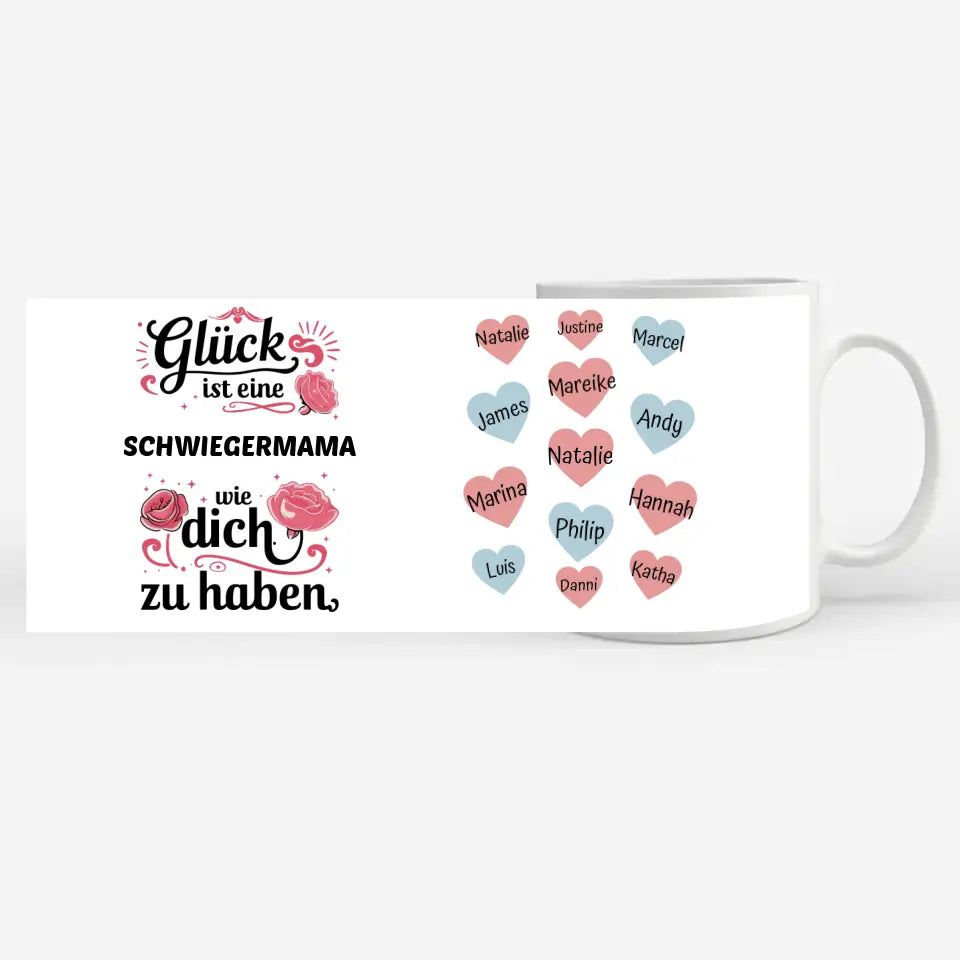 Tasse Personalisiert Glück ist eine Schwiegermama wie du -