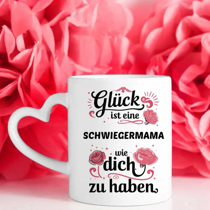 Tasse Personalisiert Glück ist eine Schwiegermama wie du -
