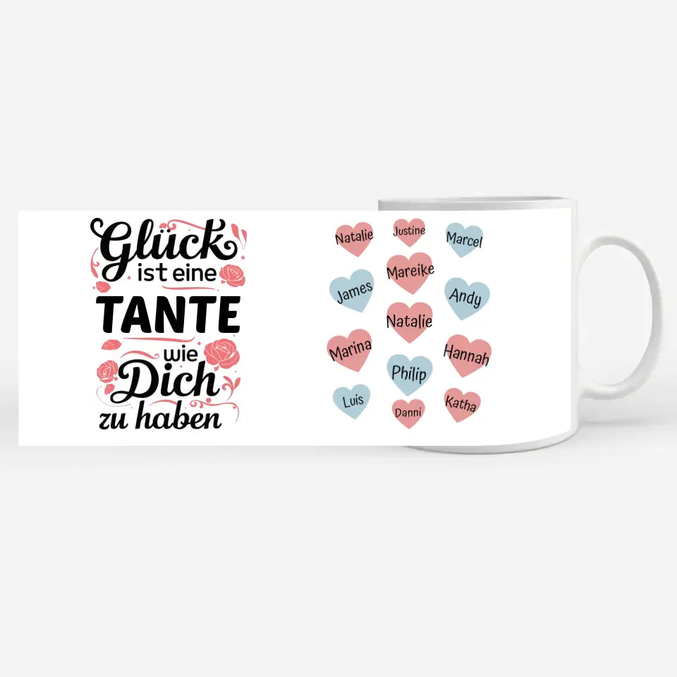 Tasse personalisiert - Glück ist eine Tante