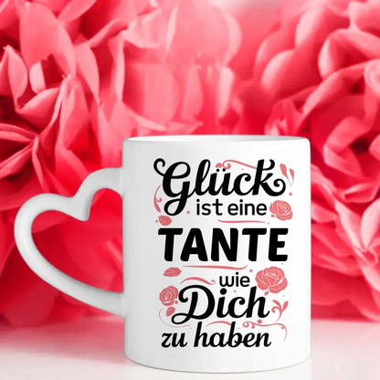 Tasse personalisiert - Glück ist eine Tante