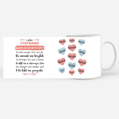 Tasse Personalisiert Stiefmama Warum du die beste bist Geschenk