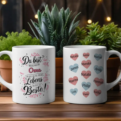 Personalisierte Tasse Oma Teil unseres Lebens Geschenk