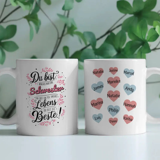 Tasse Personalisiert Schwester Teil unseres Lebens Geschenk