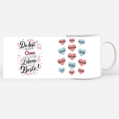 Personalisierte Tasse Oma Teil unseres Lebens Geschenk