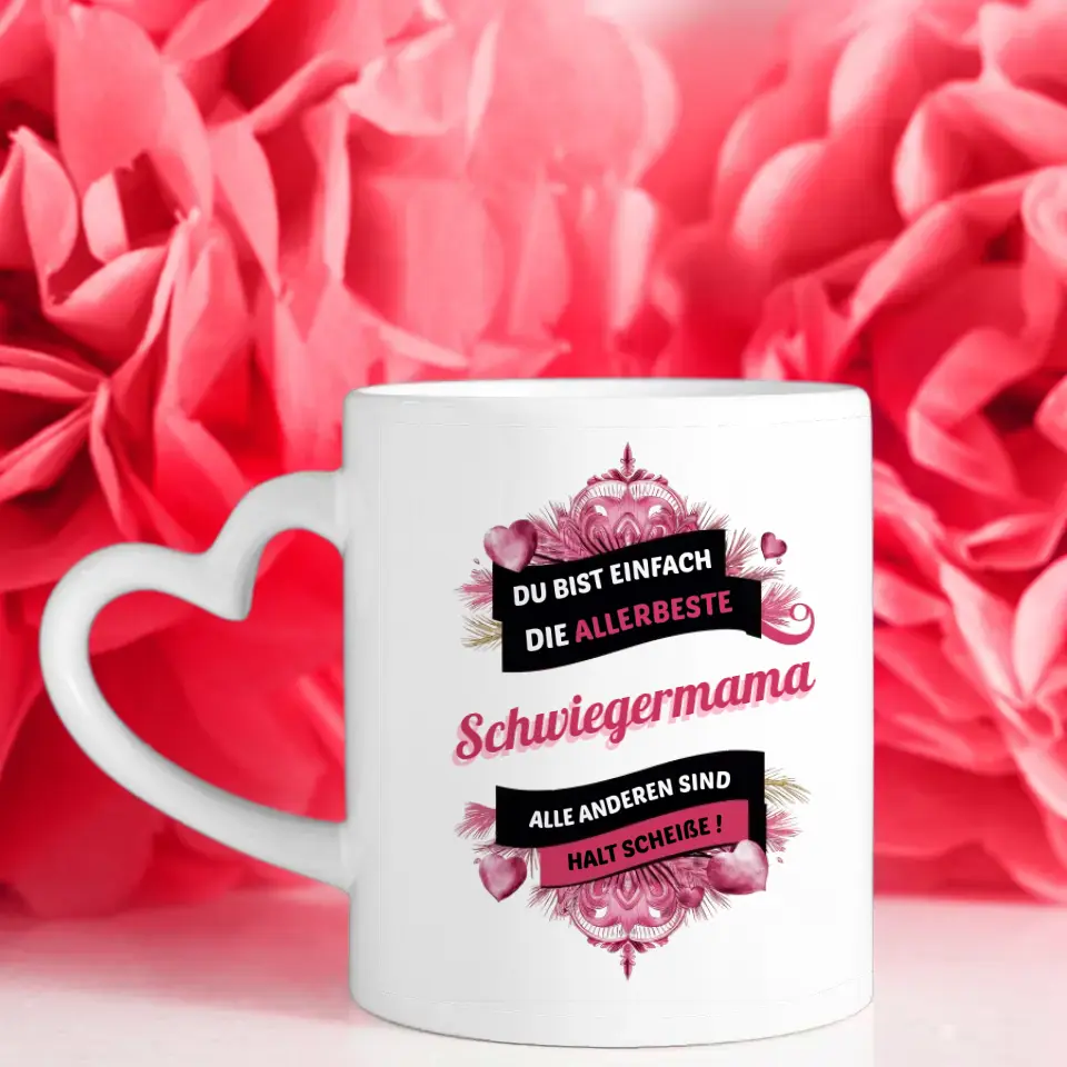 Personalisierte Tasse Schwiegermama Du bist die Beste Lustig