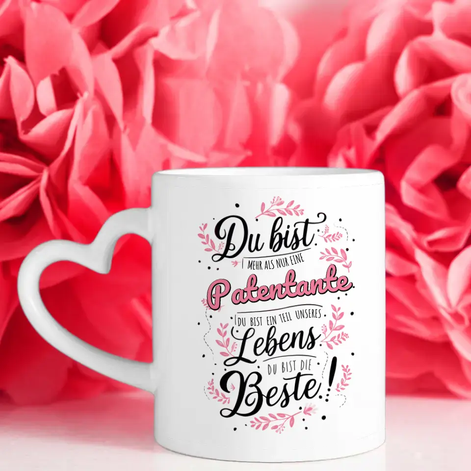 Personalisierte Tasse Patentante Teil unseres Lebens Geschenk