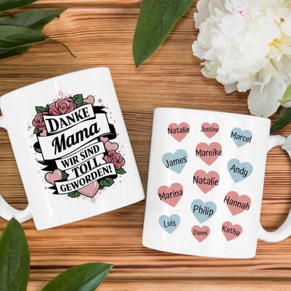 Tasse personalisiert Mama Wir sind toll geworden Geschenk