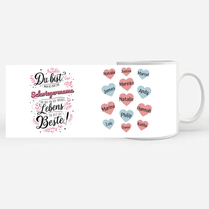 Tasse personalisiert Schwiegermama Teil unseres Lebens Geschenk