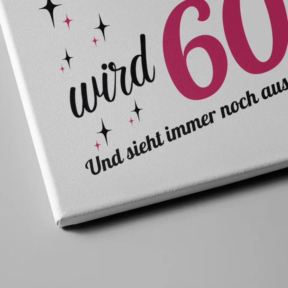 Geburtstag Leinwand personalisiert Eine Königin wird 60 Geburtstag mit Fotos