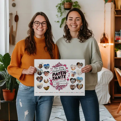 Leinwand Geburtstag Zauberhafte Patentante mit Alter Personalisiert 2