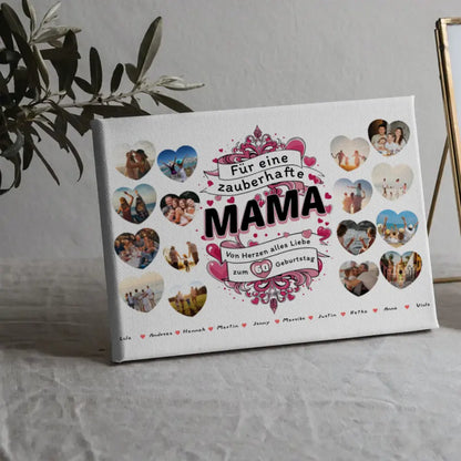 Eigenes Design Leinwand Geburtstag Zauberhafte Mama Alter änderbar