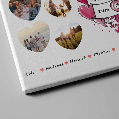 Leinwand Geburtstag Zauberhafte Patentante mit Alter Personalisiert 4