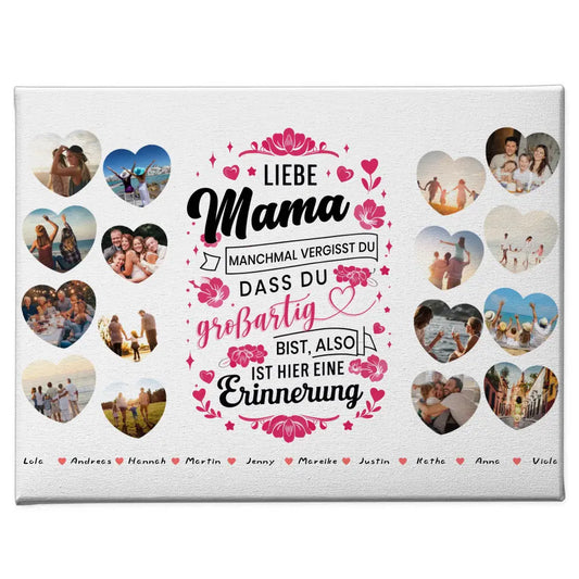 Leinwand Keine Sorge Mama Geburtstag zur Erinnerung Personalisiert 1