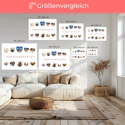 Geburtstag Leinwand personalisiert Lästerschwester Geschenk Liebe mit Namen und Fotos