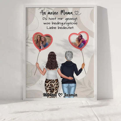 Mama Poster An Mama Bedingungslose Liebe Viele Optionen Herz Hände